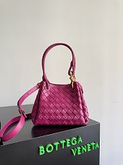 Bottega Veneta Andiamo Parachute Tote Fuchsia 21x17x16.5cm - 1