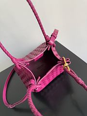 Bottega Veneta Andiamo Parachute Tote Fuchsia 21x17x16.5cm - 5