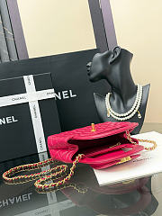 Chanel Kelly Mini Bag Fuchsia 13x19x7cm - 4