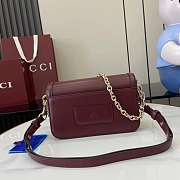 Gucci Go Small Shoulder Bag Red Leather 21.5x14x9cm - 4