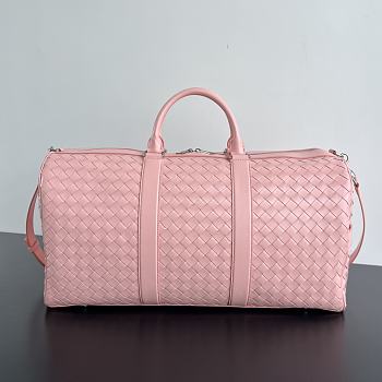 Bottega Veneta Intrecciato Cabin Duffle Pink 55x29x24cm