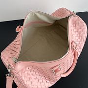 Bottega Veneta Intrecciato Cabin Duffle Pink 55x29x24cm - 3