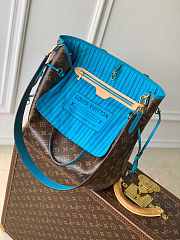 Louis Vuitton LV Neverfull Inside Out MM Blue 31x28x14cm - 5