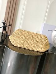Celine Classic Panier Shopper Cabas Raffia 32.5x28x20cm - 4
