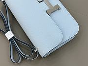 Hermes Constance Bag Blue Epsom Silver 24x13x4cm - 3