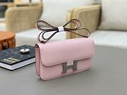 Hermes Constance Bag Pink Epsom Silver 24x13x4cm - 4