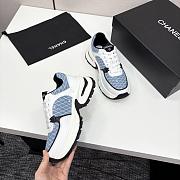 Chanel Blue White Sneaker - 3
