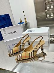 Burberry Birdie Check Slingback Pumps 5.5cm - 3