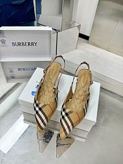 Burberry Birdie Check Slingback Pumps 5.5cm - 2