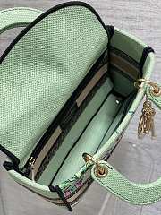 Dior Lady D-Lite Natural Raffia and Multicolor 24x11x20cm - 6
