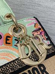 Dior Lady D-Lite Natural Raffia and Multicolor 24x11x20cm - 2