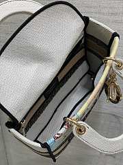 Dior Lady D-Lite Portofino White 24x11x20cm - 6