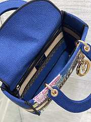 Dior Lady D-Lite Paris Blue 24x11x20cm - 5