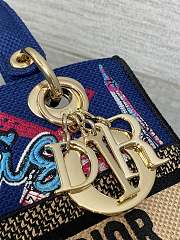 Dior Lady D-Lite Paris Blue 24x11x20cm - 3