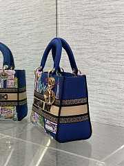Dior Lady D-Lite Paris Blue 24x11x20cm - 2