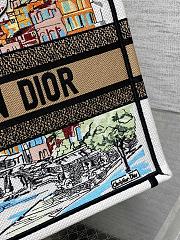 Dior Souvenir Medium Dior Book Tote Raffia White 36cm - 4