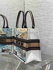 Dior Souvenir Medium Dior Book Tote Raffia White 36cm - 3