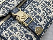 Dior Small DiorCamp Bag Chambray Oblique Bag 23x8x15cm - 5
