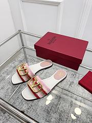 Valentino Garavani VLogo Signature Pink slides - 5