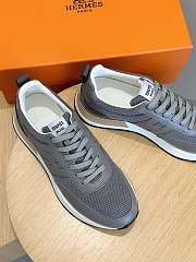 Hermes Bounce Sneaker Grey and White - 2