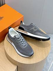 Hermes Bounce Sneaker Grey and White - 5
