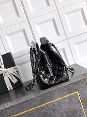 Chanel Patent Leather Tote Black 33x32x12.5cm - 3