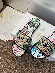 Dior Souvenir Dway Slide Natural Raffia - 2