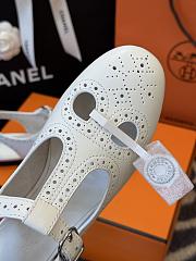 Hermes Kim Slingback White - 5