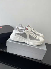 Prada America's Cup Soft Rubber And Bike Fabric Sneakers White - 1