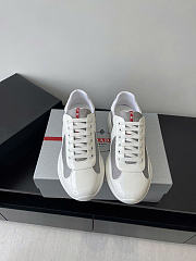 Prada America's Cup Soft Rubber And Bike Fabric Sneakers White - 3