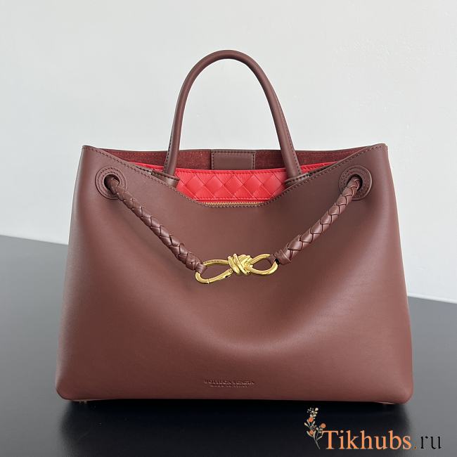 Bottega Veneta Medium Andiamo Redstone Wine 32.5x24x12cm - 1