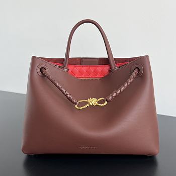 Bottega Veneta Medium Andiamo Redstone Wine 32.5x24x12cm
