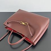 Bottega Veneta Medium Andiamo Redstone Wine 32.5x24x12cm - 3
