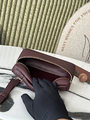Loro Piana L19 Bag Red Wine Gold 19x11x6.5cm - 4