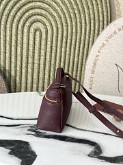 Loro Piana L19 Bag Red Wine Gold 19x11x6.5cm - 3
