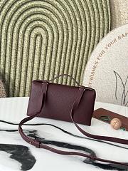 Loro Piana L19 Bag Red Wine Gold 19x11x6.5cm - 2