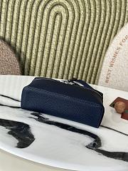 Loro Piana L19 Bag Navy Blue Silver 19x11x6.5cm - 6