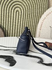 Loro Piana L19 Bag Navy Blue Silver 19x11x6.5cm - 4