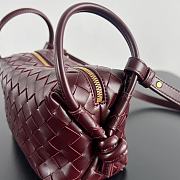 Bottega Veneta Small Avenue Loop Red Wine Crossbody Bag 19x12x9cm - 6