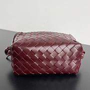 Bottega Veneta Small Avenue Loop Red Wine Crossbody Bag 19x12x9cm - 5