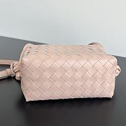 Bottega Veneta Small Avenue Loop Pink Crossbody Bag 19x12x9cm - 4