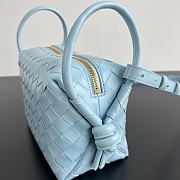 Bottega Veneta Small Avenue Loop Blue Crossbody Bag 19x12x9cm - 6