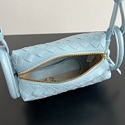 Bottega Veneta Small Avenue Loop Blue Crossbody Bag 19x12x9cm - 4