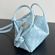 Bottega Veneta Small Avenue Loop Blue Crossbody Bag 19x12x9cm - 3