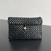 Bottega Veneta Woven Leather Black Clutch 20x15x5cm - 1
