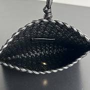 Bottega Veneta Woven Leather Black Clutch 20x15x5cm - 6