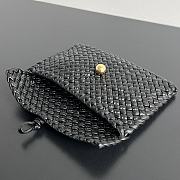 Bottega Veneta Woven Leather Black Clutch 20x15x5cm - 4