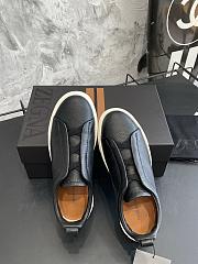 Zegna Black Deerskin Triples Sneakers - 5