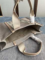 Chloe Large Woody Tote Bag Beige 45x33x13cm - 5