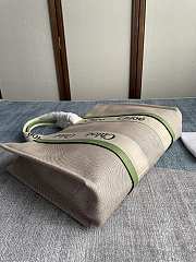 Chloe Large Woody Tote Bag Green 45x33x13cm - 5